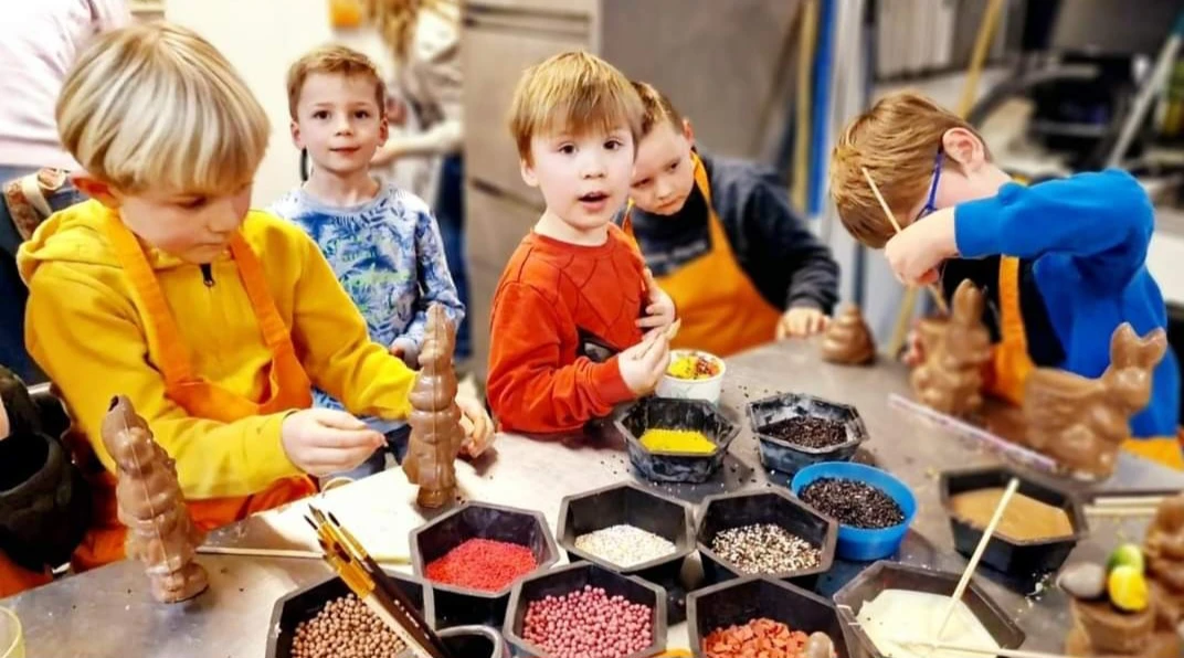 Choco kinder workshop of kinderfeestje geven bij bonbonatelier in zutphen